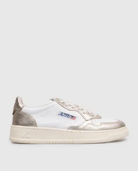 AUTRY MEDALIST white leather sneakers with logo