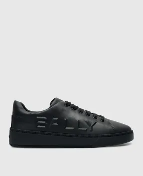 Bally Raise black leather sneakers with logo