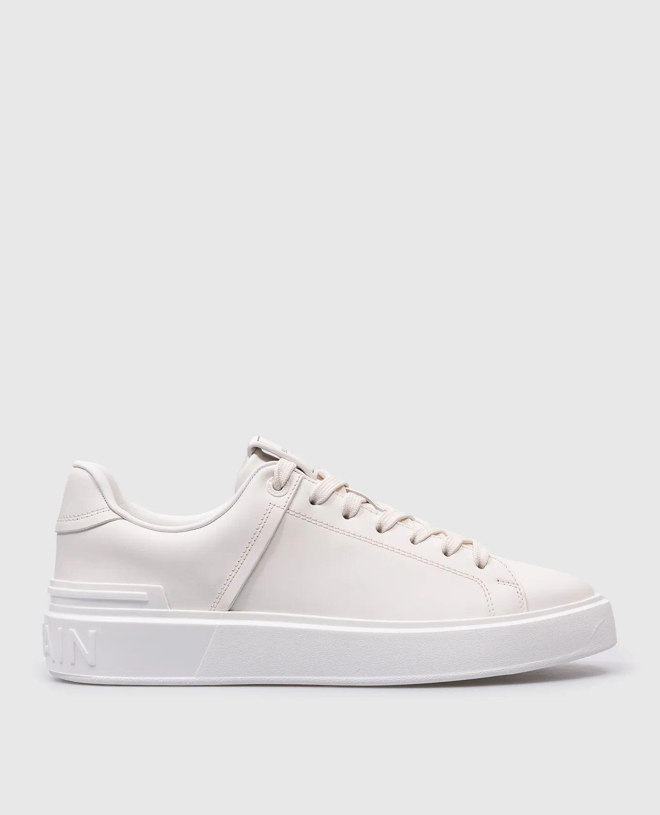 Balmain White leather sneakers B-Court