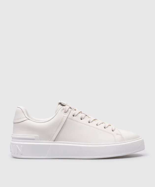 Balmain White leather sneakers B-Court