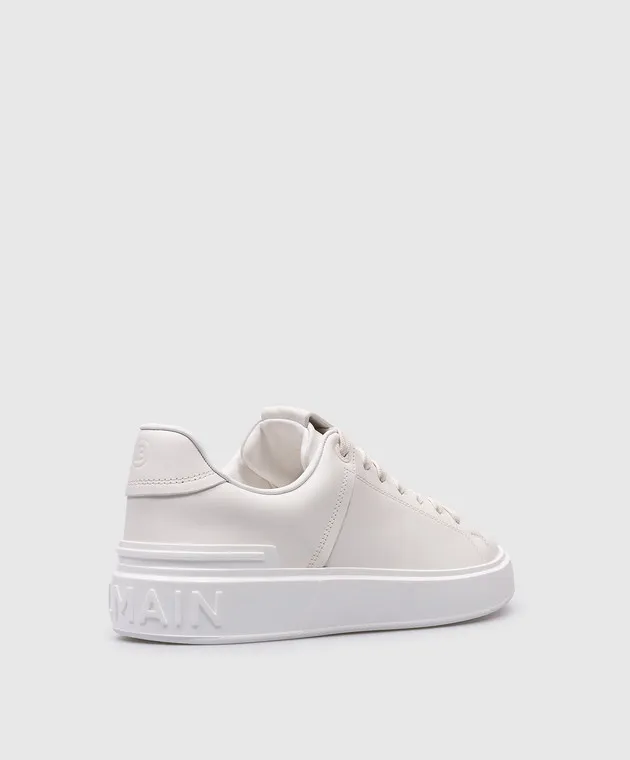 Balmain White leather sneakers B-Court