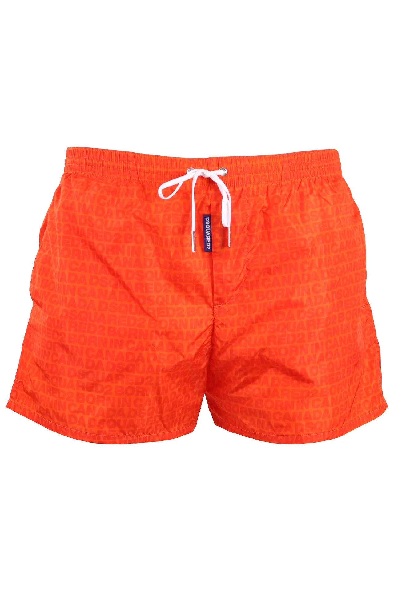 Bañador Dsquared2 naranja logo