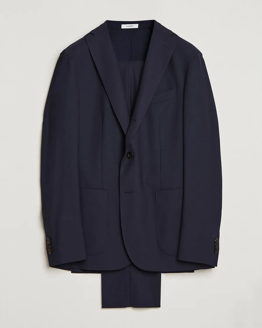 Boglioli K Jacket Wool Suit Navy