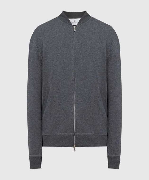 Brunello Cucinelli Gray bomber jacket