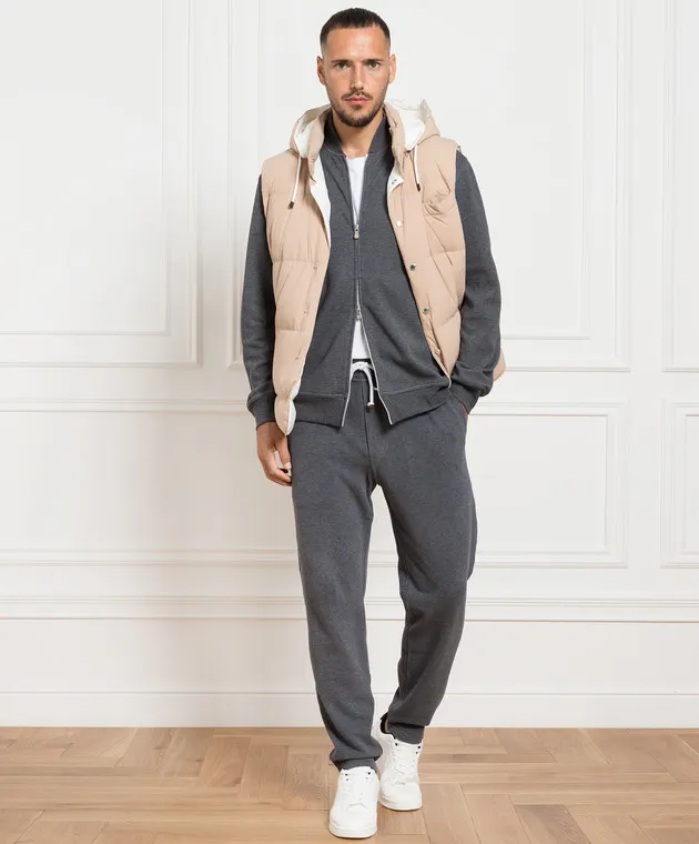 Brunello Cucinelli Gray bomber jacket