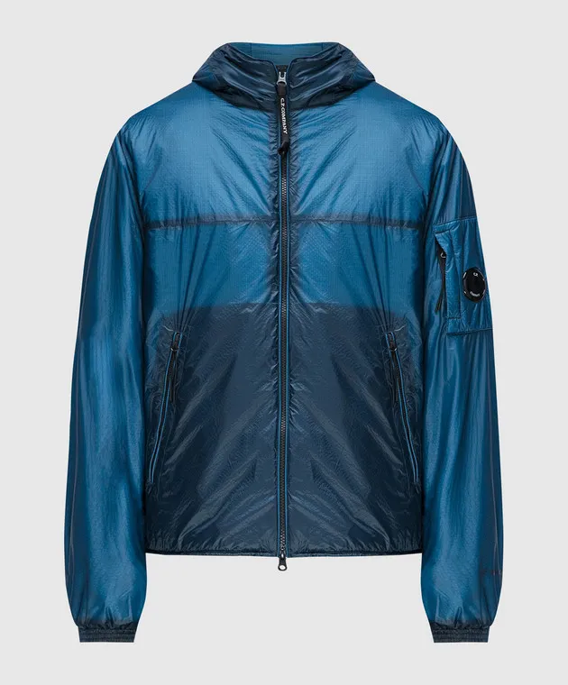 C.P. Company Blue Nada Shell Logo Jacket