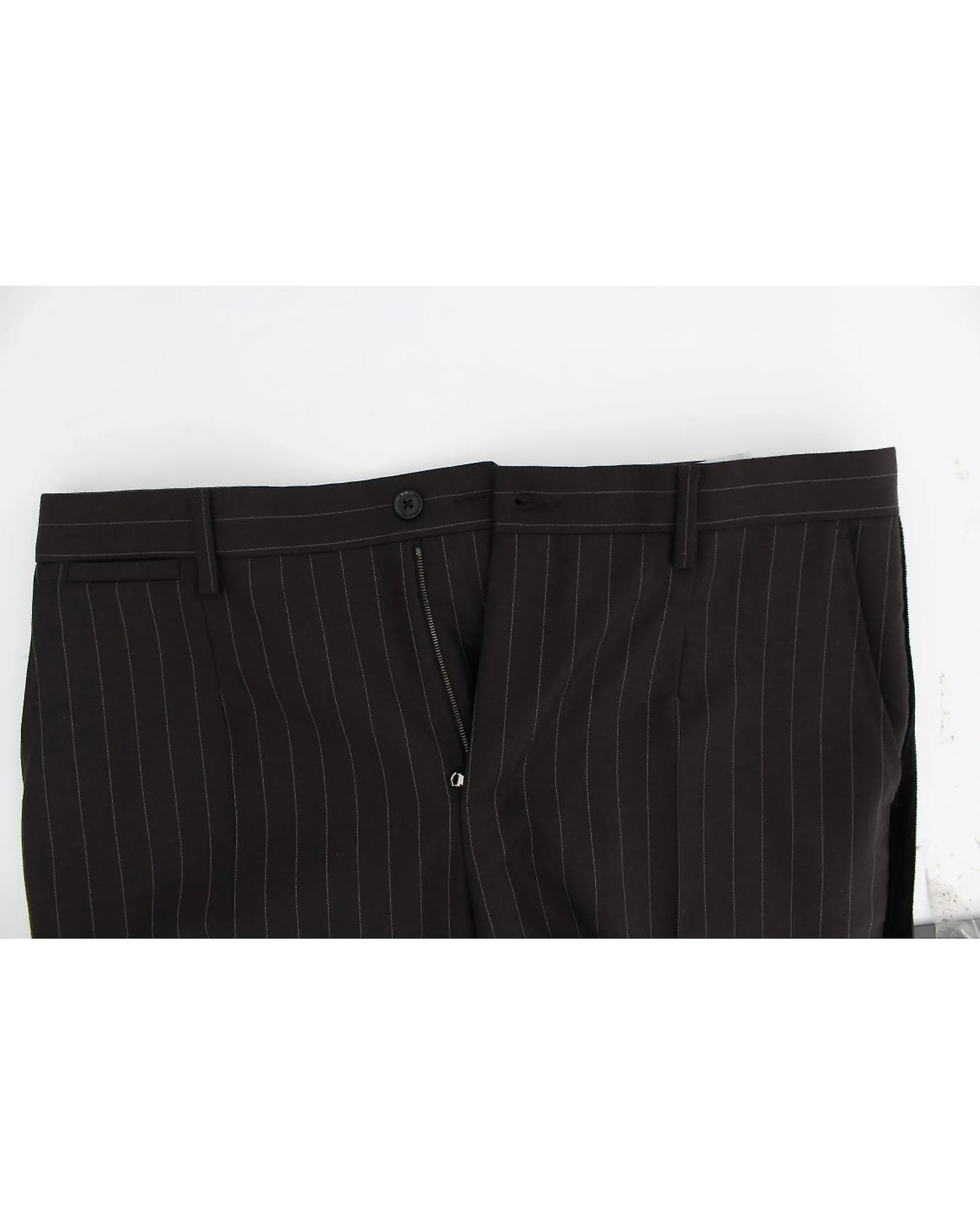 Dolce & Gabbana Striped Wool Slim 3 Piece Suit