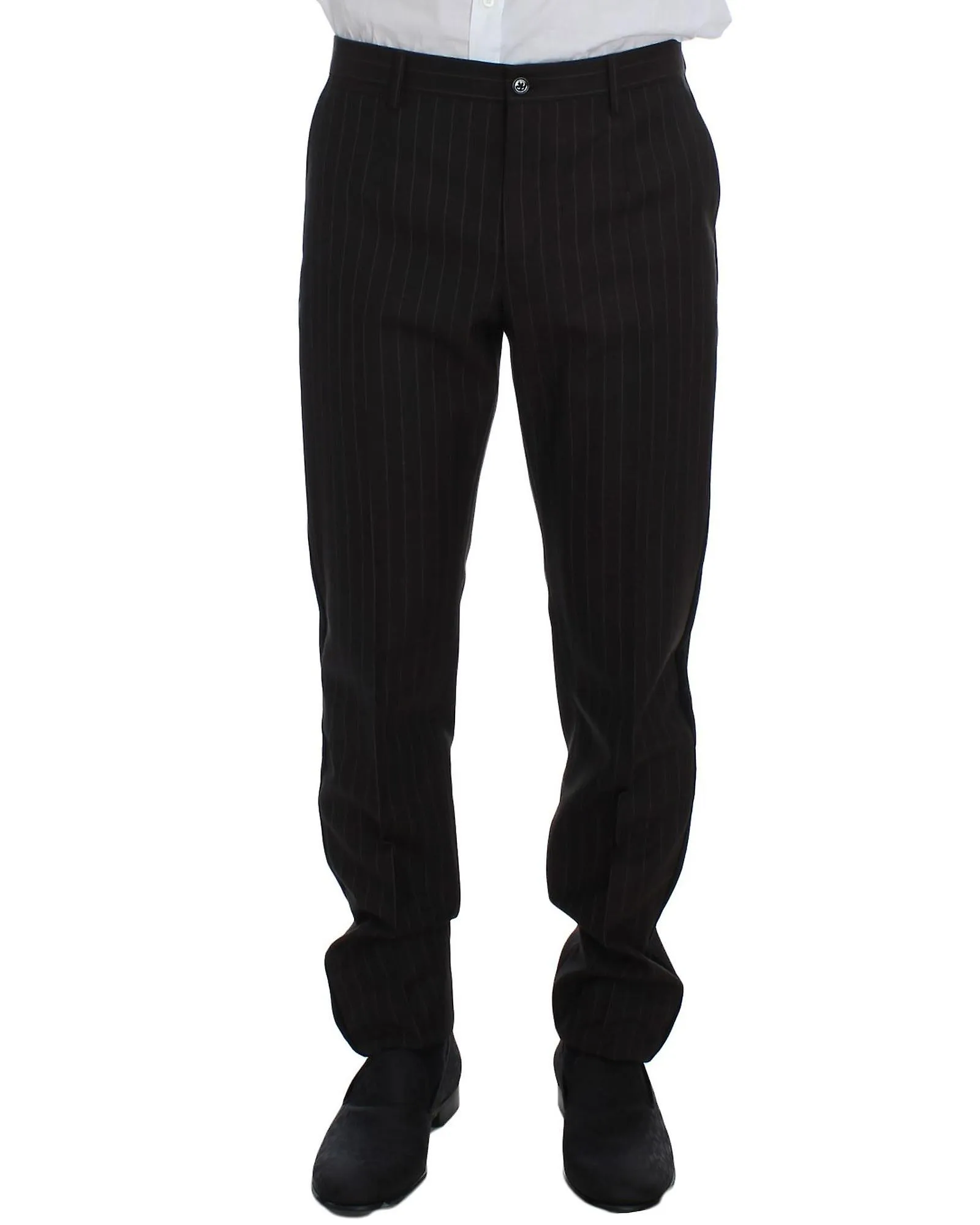 Dolce & Gabbana Striped Wool Slim 3 Piece Suit