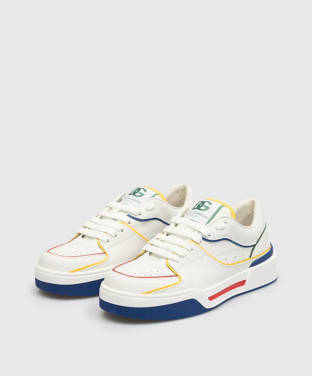 Dolce&Gabbana New Roma white leather sneakers