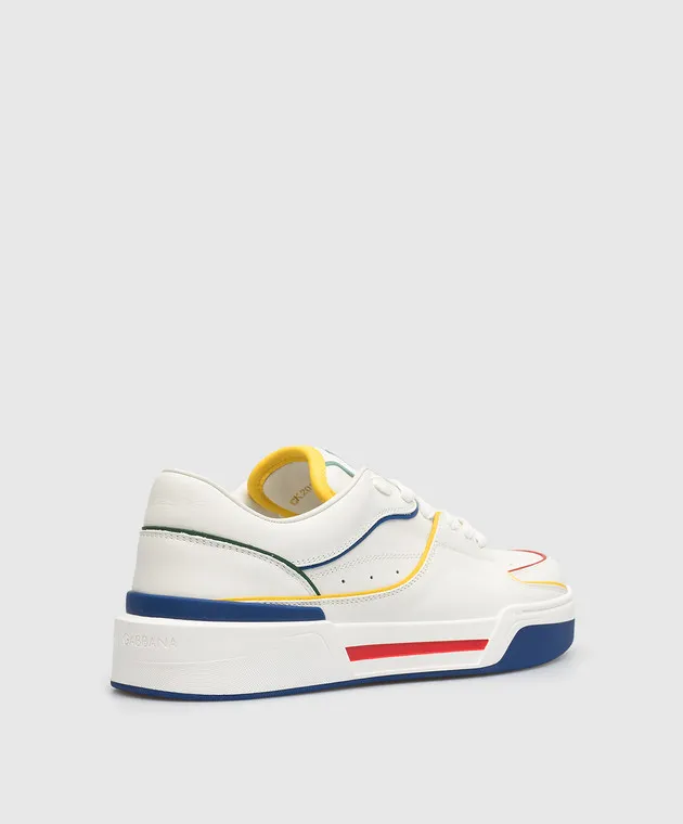 Dolce&Gabbana New Roma white leather sneakers