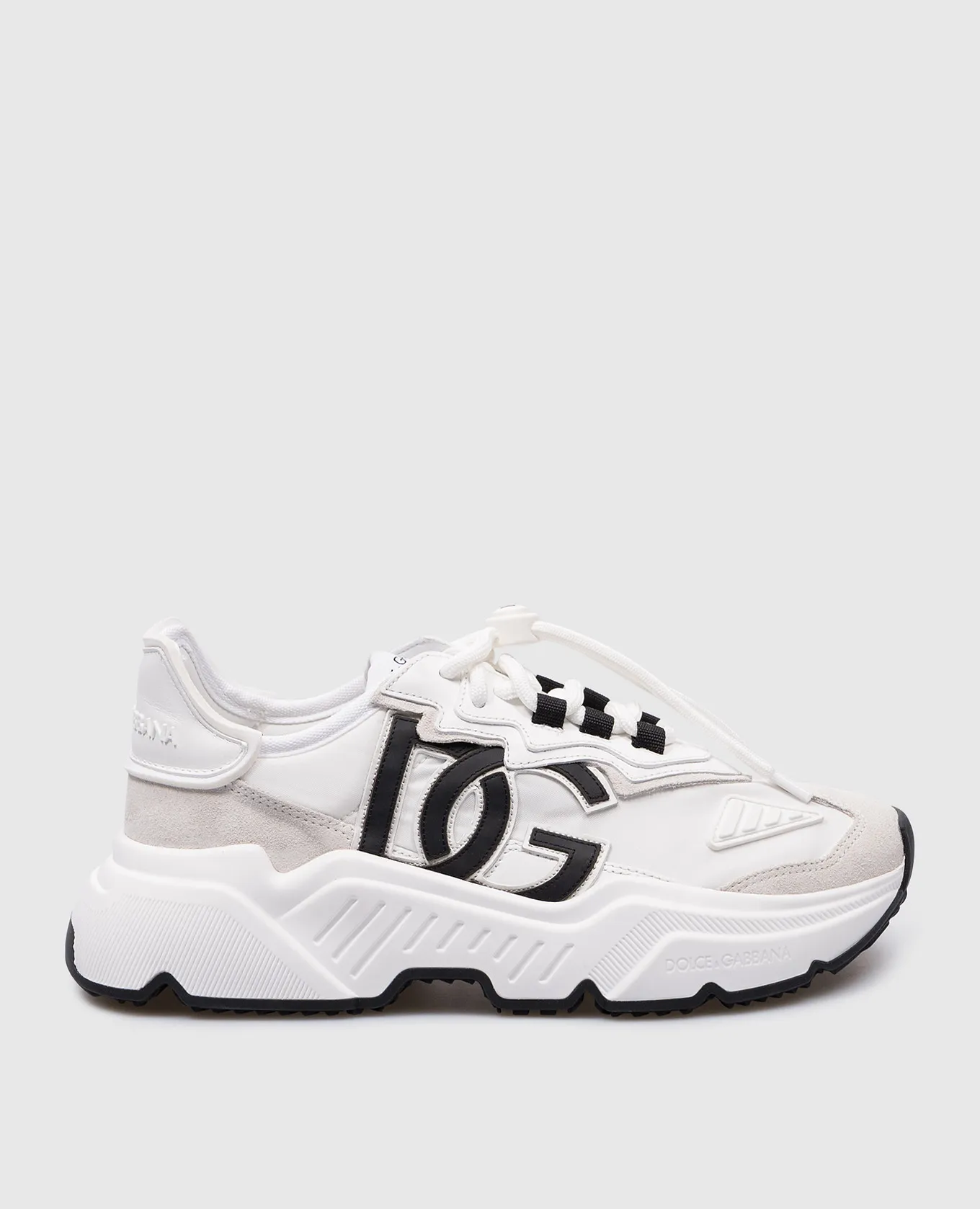 Dolce&Gabbana White DAYMASTER combination sneakers with logo