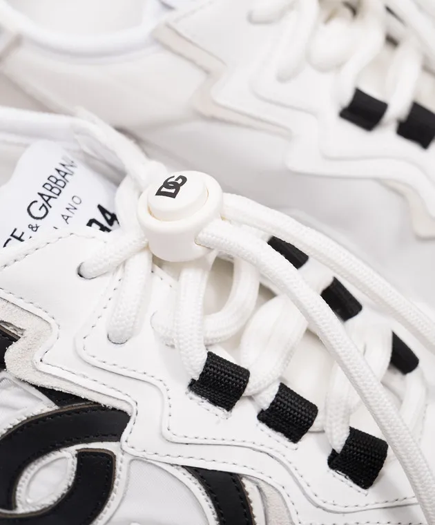 Dolce&Gabbana White DAYMASTER combination sneakers with logo