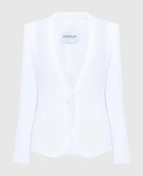 Dondup White jacket with linen