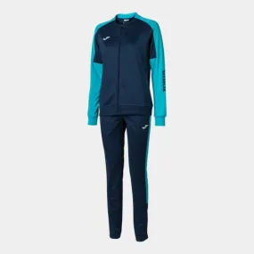 Eco Championship Tracksuit Navy Fluor Turquoise