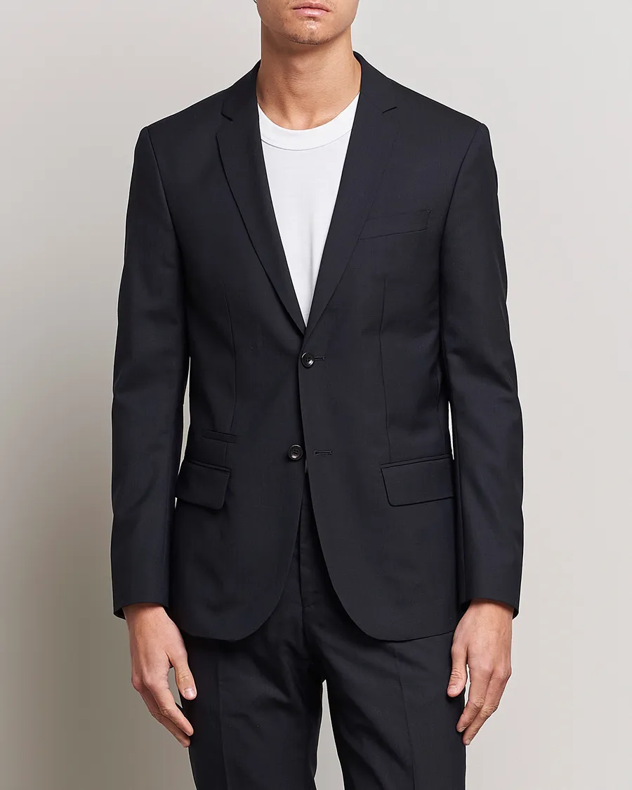 Filippa K Rick Cool Wool Suit Jacket Dark Navy