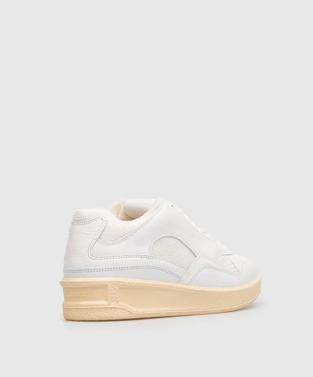 Jil Sander White combination sneakers with embossed logo