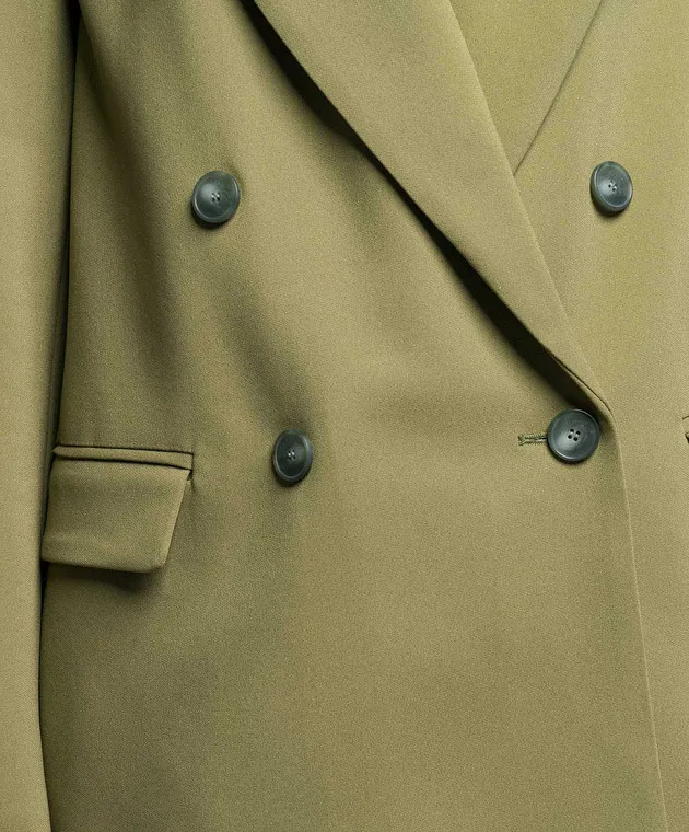 JOSEPH Cady Jaden Khaki Double Breasted Jacket