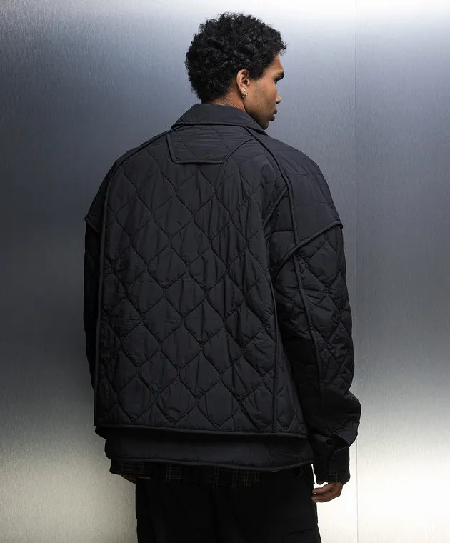 Juun.j Black jacket with curly quilting