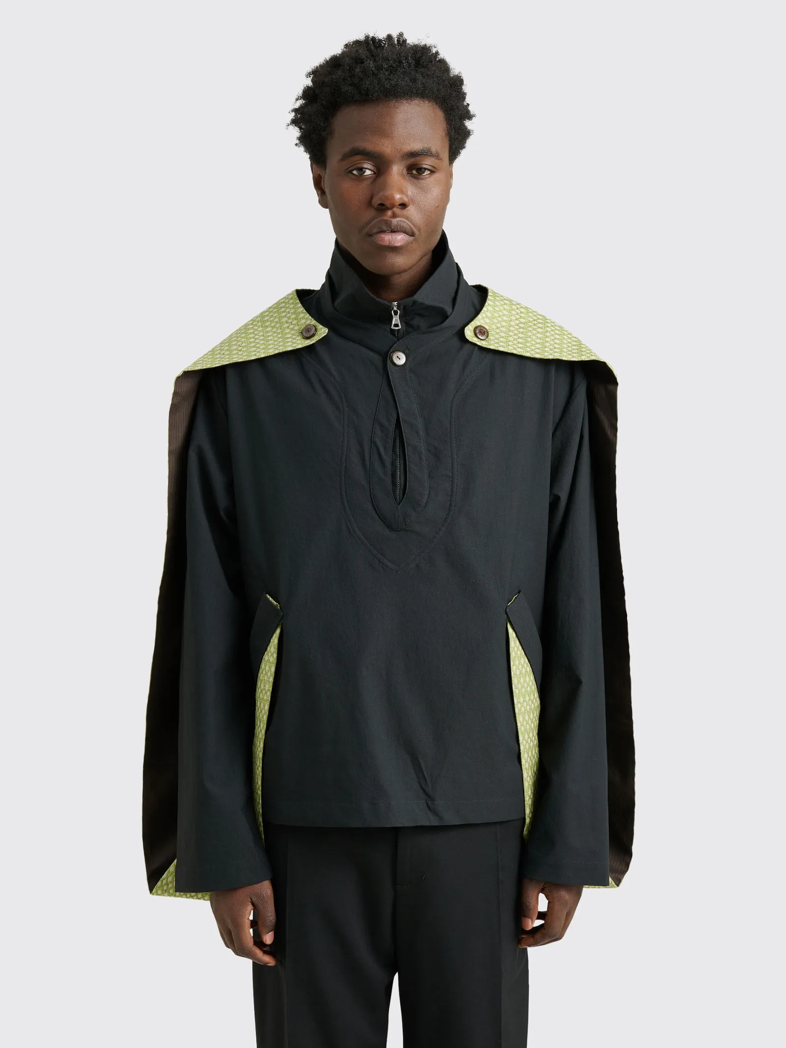 KIKO KOSTADINOV Janissar Jacket Jet Black / Green Sand