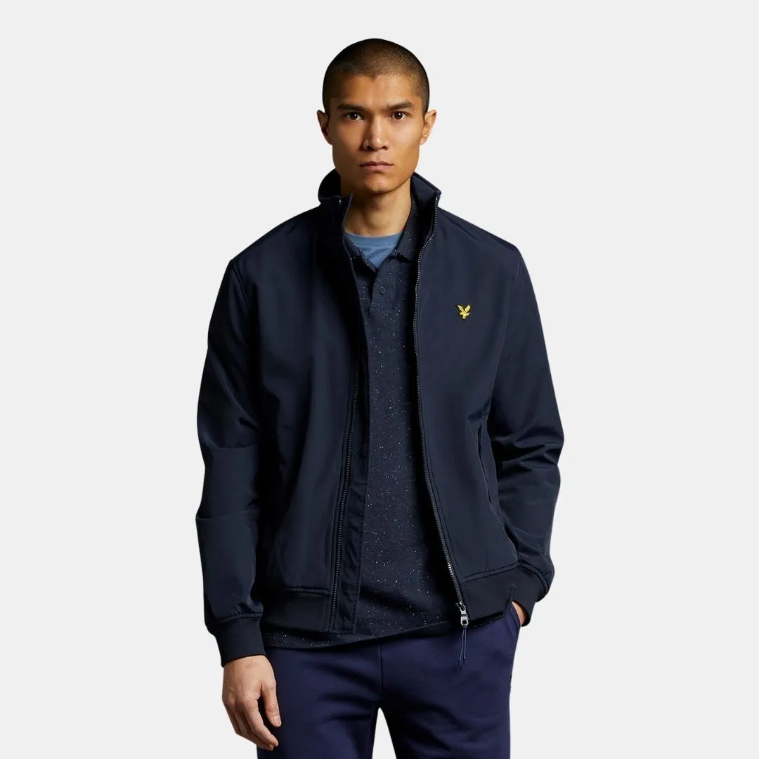 Lyle & Scott Fleece Lined Funnel Neck Jacket Dark Navy