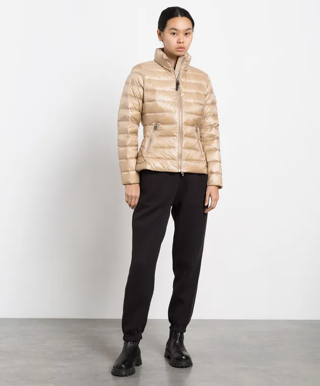 Mackage Davina beige quilted down jacket