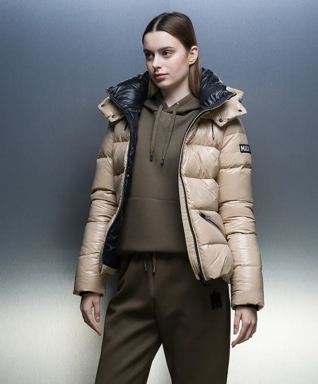 Mackage Madalyn-V beige down jacket