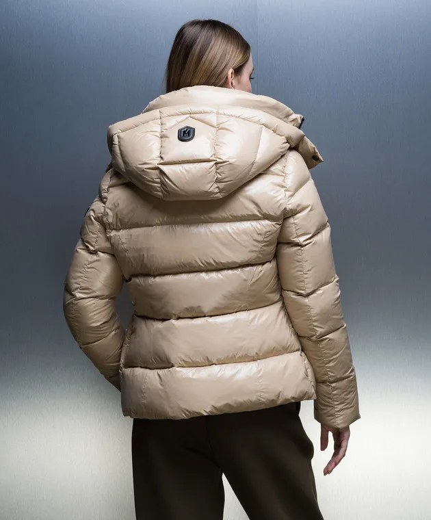 Mackage Madalyn-V beige down jacket