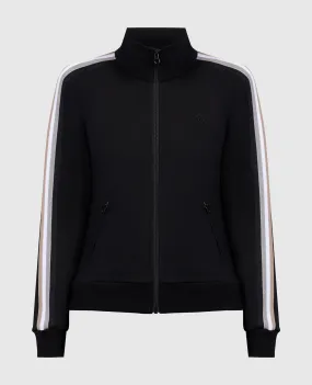 Maison Margiela MM6 Black sports jacket with logo embroidery