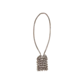 MARTINE ALI GOAT Exclusive Chainmail Double Strap Bag In Gunmetal