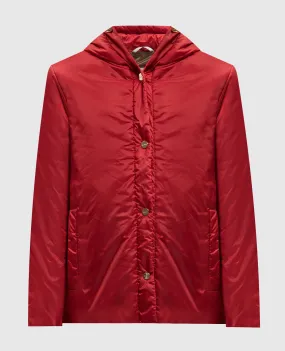 Max Mara GREENPI red jacket with logo patch