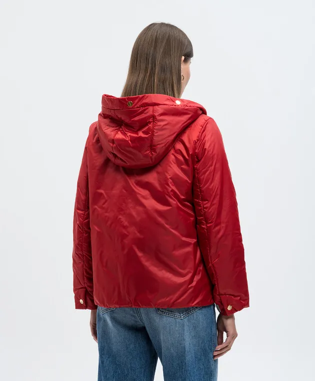 Max Mara GREENPI red jacket with logo patch