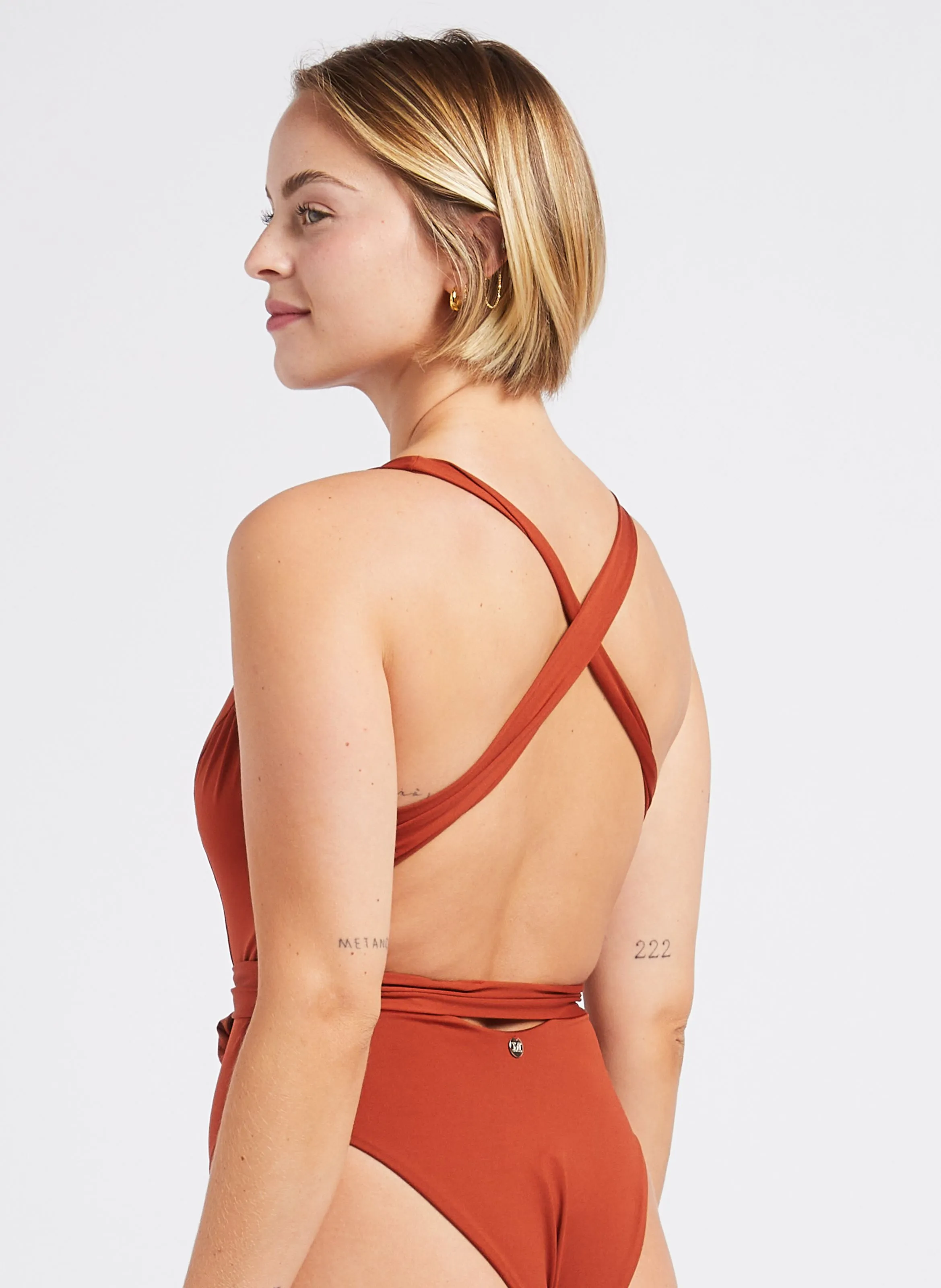 MAX MARA LEISURE CRISTEL - Bañador de pierna alta en rojo