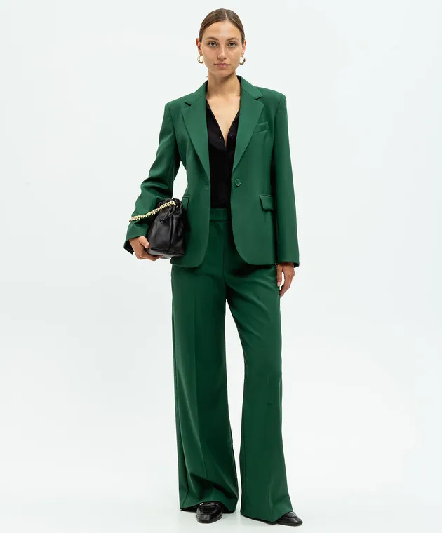 Max Mara Weekend Green wool LAMINE jacket