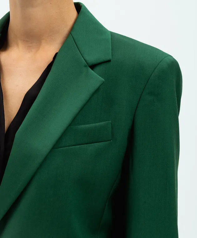 Max Mara Weekend Green wool LAMINE jacket