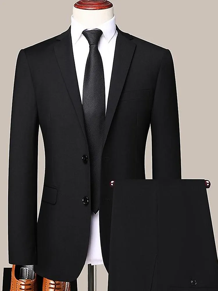 Men's High-quality Suit Business Professional Youth Office Worker Formal Dress Wedding Banquet Gentleman Suit Dress Two-piec