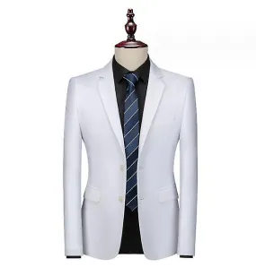 Men's Slim Fit Solid Color Suit