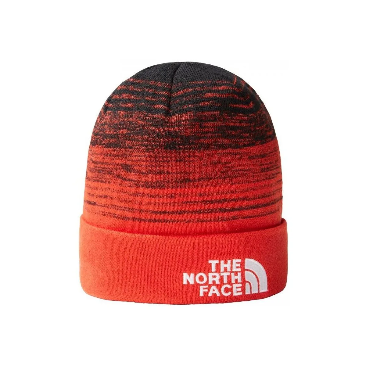 NF0A3FNTTJ21 - DOCKWKR RCYLD BEANIE-TNF BLACK-FIERY RED