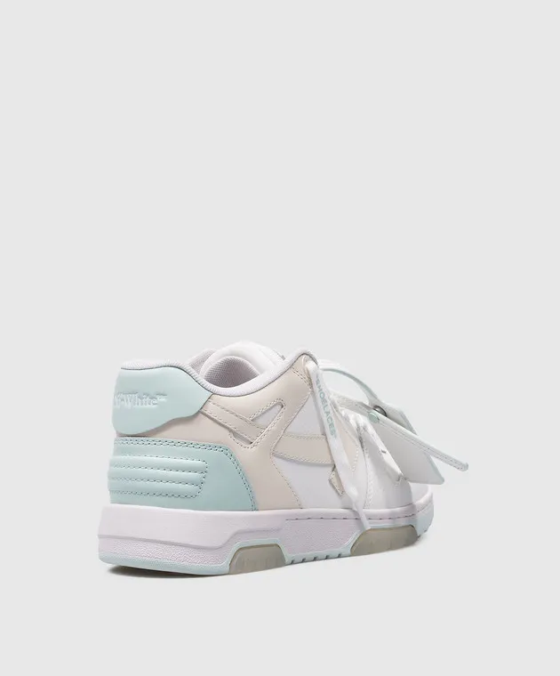 Off-White Out Of Office white leather sneakers with logo patch