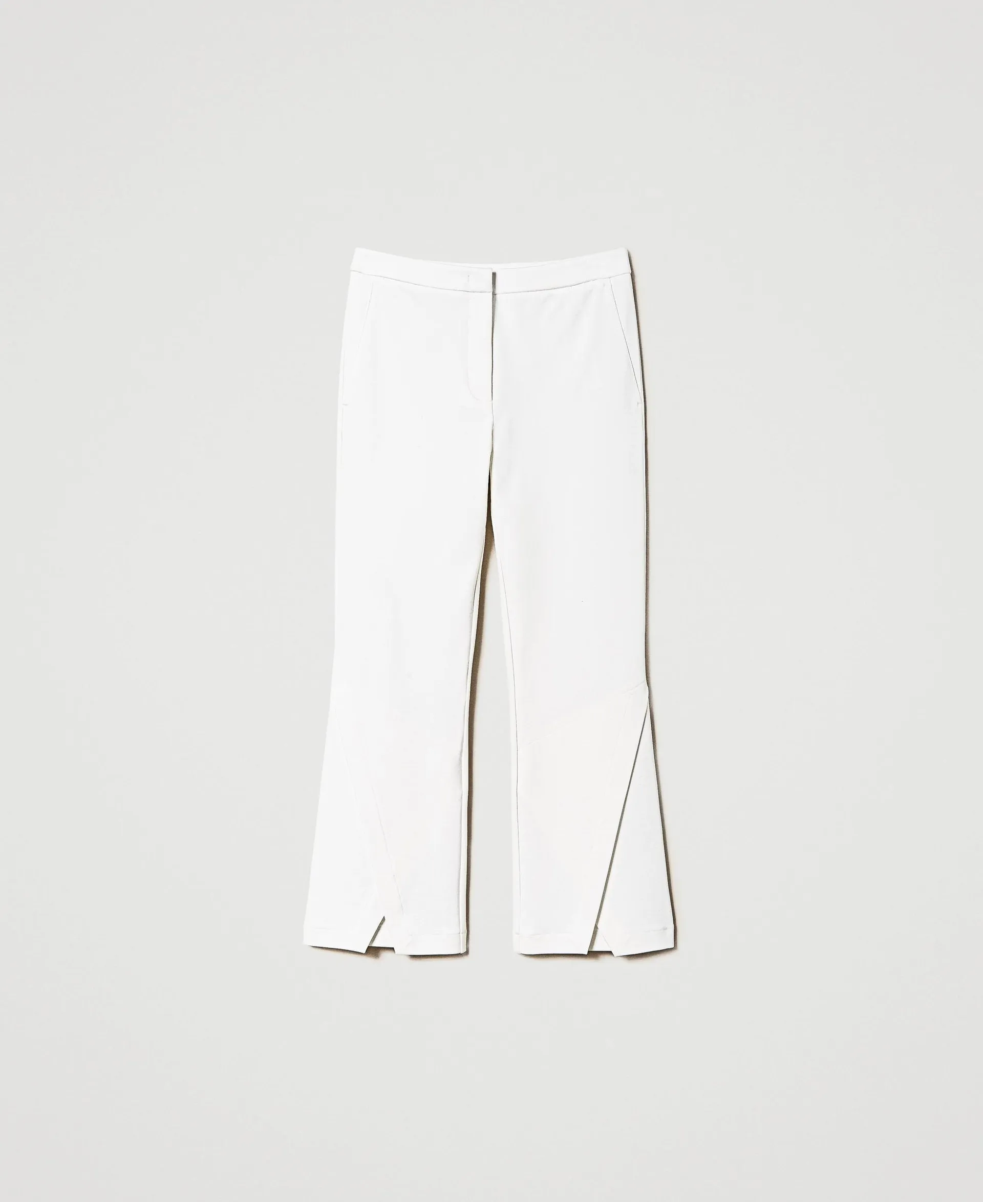 Pantalon cropped avec fente