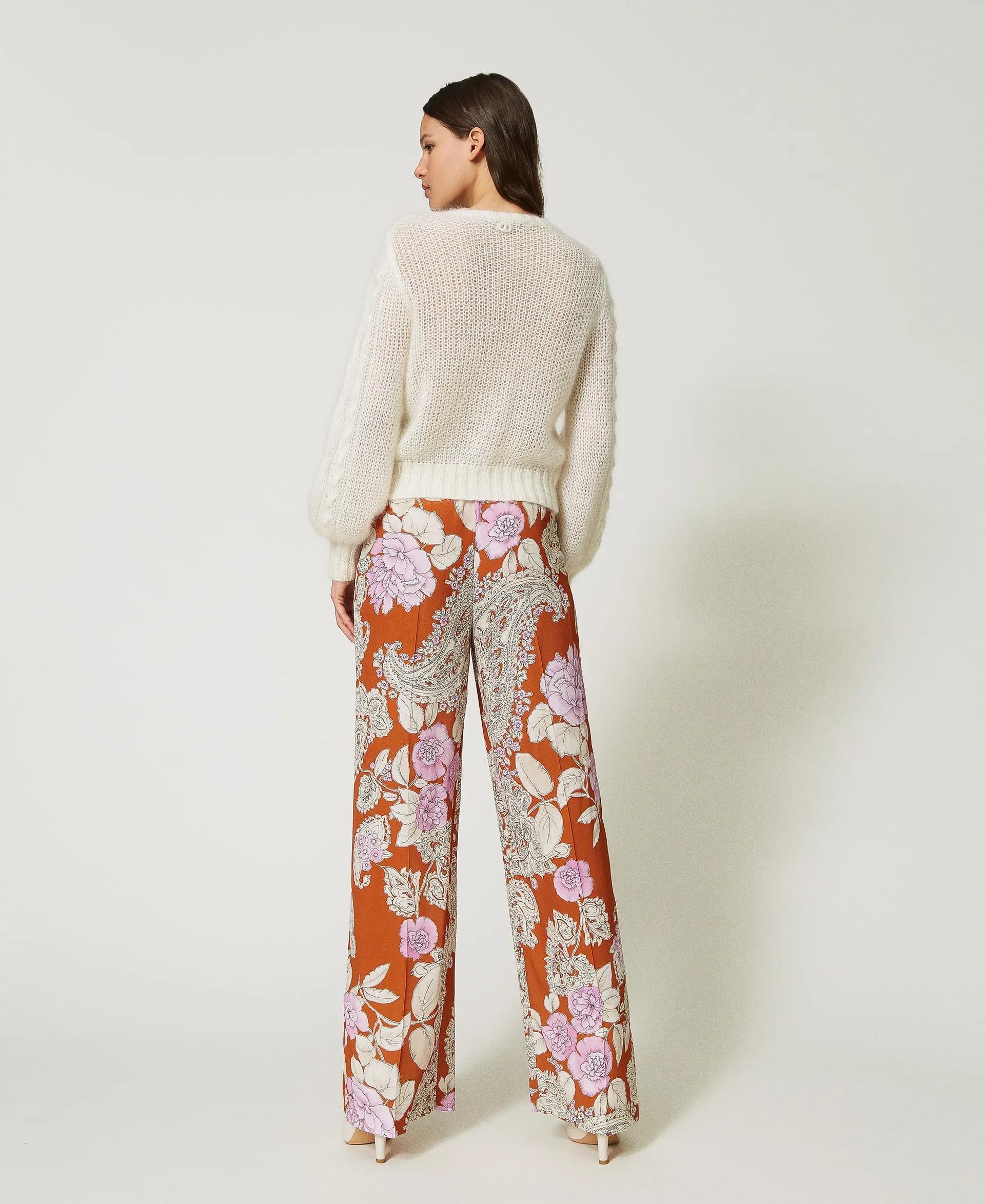 Pantalon palazzo imprimé