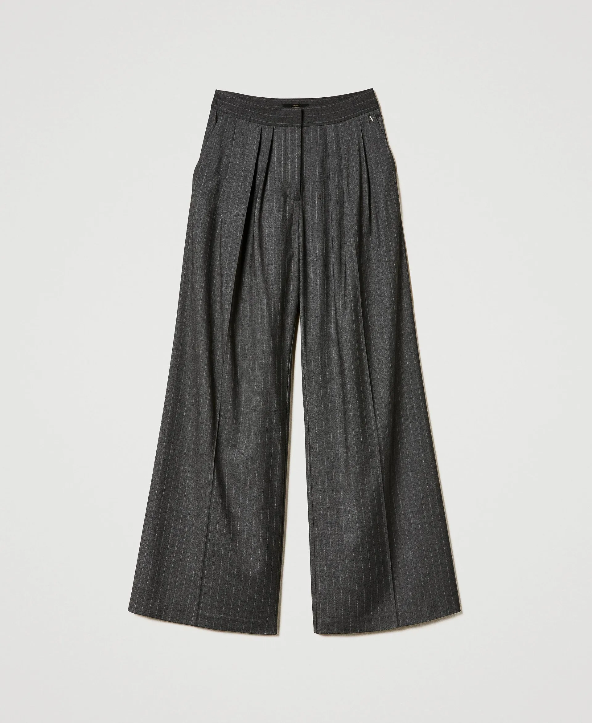 Pantalon palazzo rayé