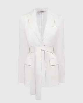 Peserico White striped linen jacket