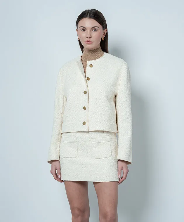 Philosophy di Lorenzo Serafini Beige jacket with wool