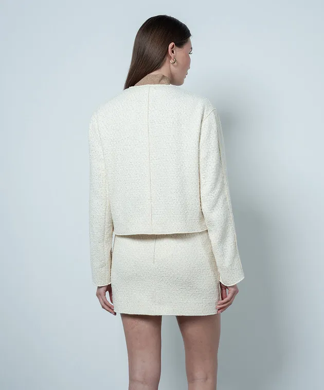 Philosophy di Lorenzo Serafini Beige jacket with wool