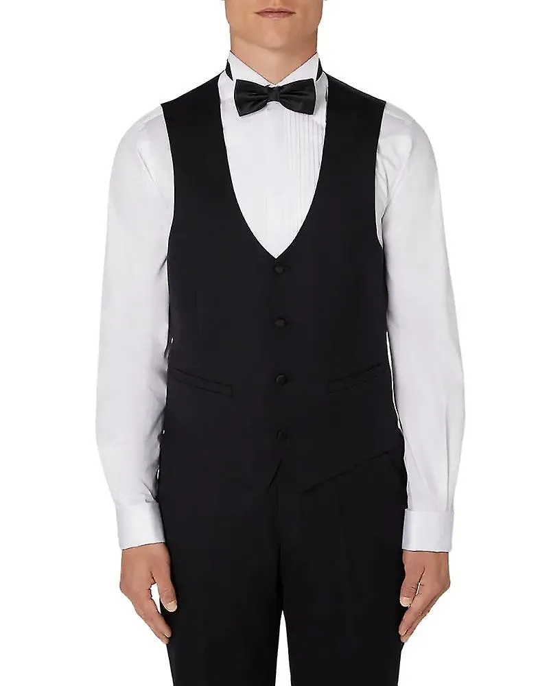 Rocco dinner suit tuxedo waistcoat - black