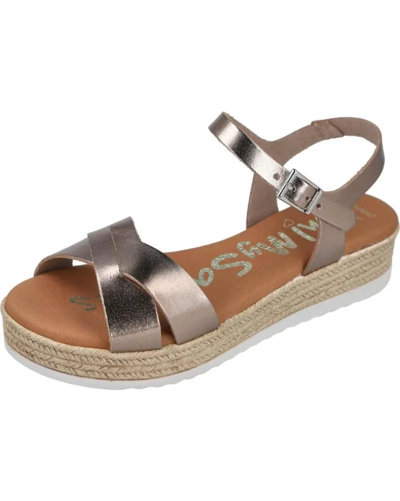 Sandalias OH MY SANDALS  de Mujer 5431 SANDALIAS DE CUNA PLANA DE MUJER  CHAMPAN