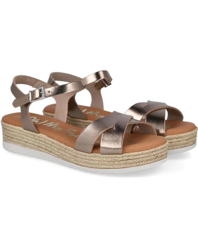 Sandalias OH MY SANDALS  de Mujer 5431 SANDALIAS DE CUNA PLANA DE MUJER  CHAMPAN