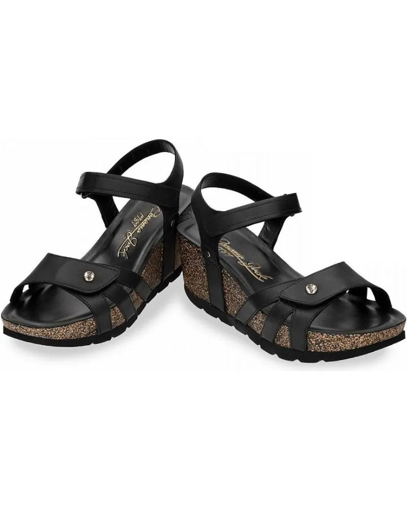 Sandalias PANAMA JACK  de Mujer ROMY B4 NAPA GRASS  NEGRO