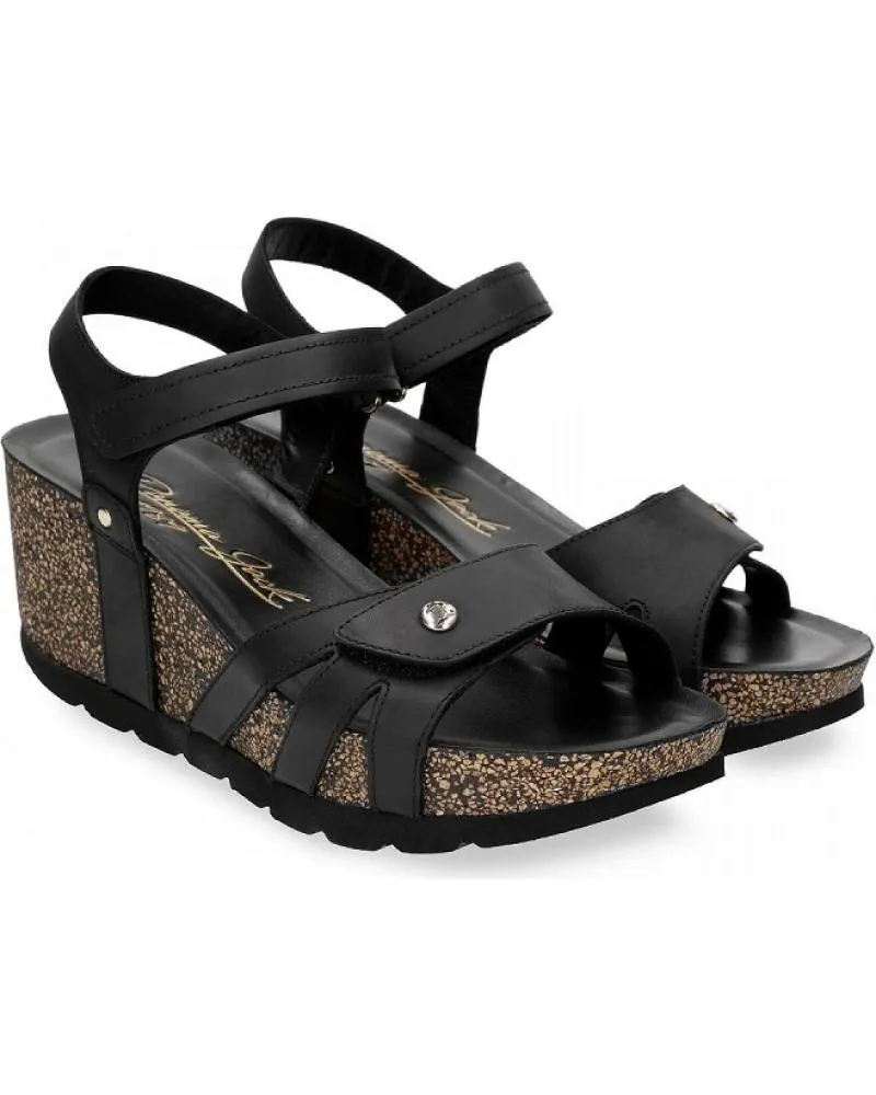 Sandalias PANAMA JACK  de Mujer ROMY B4 NAPA GRASS  NEGRO