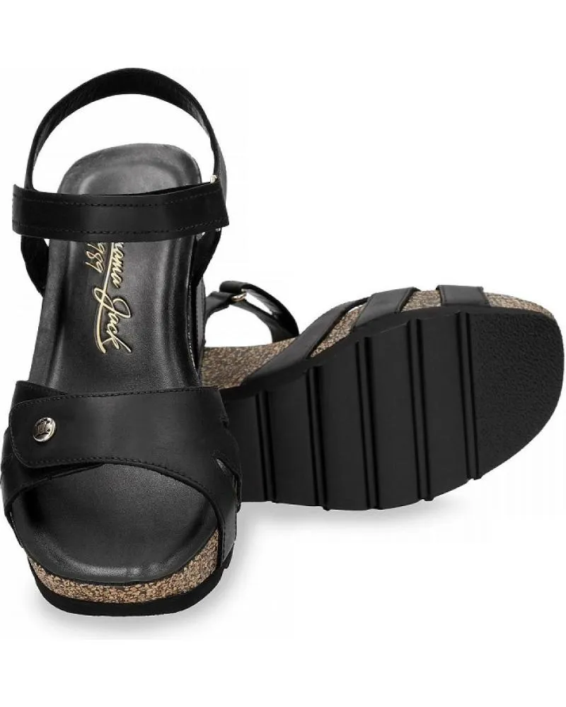 Sandalias PANAMA JACK  de Mujer ROMY B4 NAPA GRASS  NEGRO